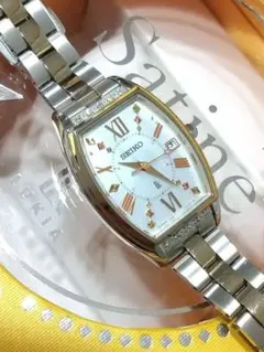 セイコー ルキア 美品ピエール・エルメコラボ 限定モデルダイヤ 電波ソーラー