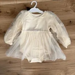 アイボリーチュールベビードレス