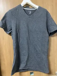 GAP ストレッチ Vネック Tシャツ（チャコールグレー）