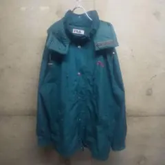 90s FILA / フィラ マウンテンパーカー L 緑 刺繍 ロゴ