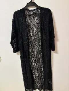 レディース レース ロングカーディガン