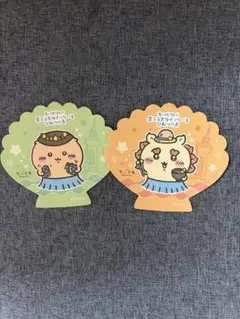 ちいかわ　スカイツリー　カフェ コースター くりまんじゅう シーサー