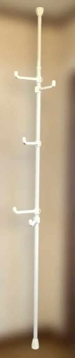 ワンタッチ式 突っ張りポールハンガー　匿名配送