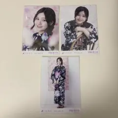 乃木坂46 伊藤理々杏 浴衣 生写真 3枚セット 2023年7月