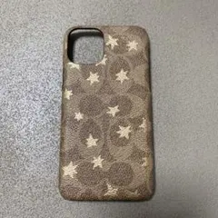 COACH iPhone11pro ケース 星柄　袋付き