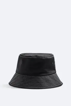 ZARA トップステッチ バケットハットのサムネイル