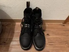 ドクターマーチン スタッズ ブラック ワークブーツ UK 7 美品 ハイカット
