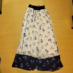 【ユナイテッドトウキョウ】◆シフォン小花柄パンツ◆ガウチョセットアップのサムネイル