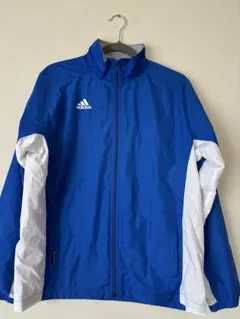 【お値下げ】adidas ピステ・ウィンドブレーカー M 青/白