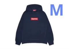 Box Logo Hooded Sweatshirt Navy Mサイズ