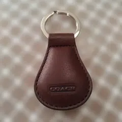 coach コーチ キーリング レザー ダークブラウン