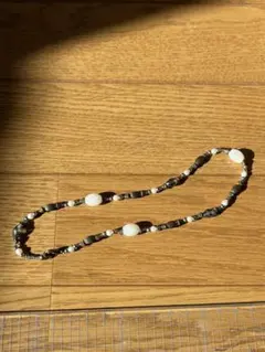 ゴールド　ビーズ ネックレス