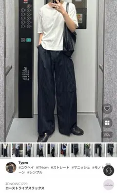 nugu Typro ローストライプスラックス