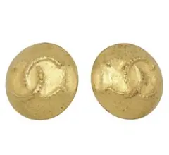 S2320 美品 シャネル ココマーク ラウンド イヤリング