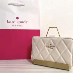 早い者勝ち！訳あり新品 kate spade 二つ折り財布 キルティング