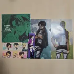 進撃の巨人 リヴァイ・エルヴィン クリアファイル、タオル、ステッカーセット