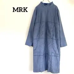 MRKフェイクムートンコート ロングボアジャケット裏ボア青ブルー　レディース