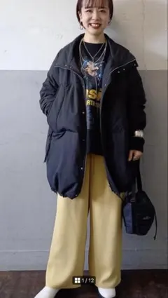 アダムエロぺ　サステナブル　ALLIED ロフテック中綿コート