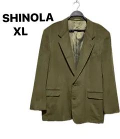 80s日本製 SHINOLA カーキテーラードジャケット ビッグシルエット XL