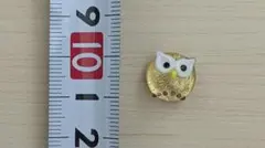 金箔　ふくろう　ガラス細工　置物　御守り