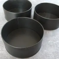 ブリキ花器  中 ３個セット