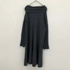 ジルスチュアート ウール タートルネック ニット ワンピース 【M】 グレー