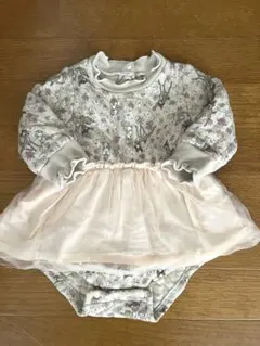 cottoli バンビ花柄ロンパース チュール　80cm