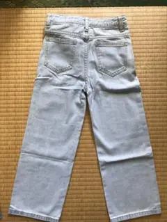 SHEIN 女の子用ジーンズ ハイウエスト ストレートレッグジーンズ