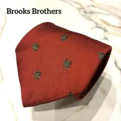 美品✨ Brooks Brothers ネクタイ もみじ刺繍 総柄 ジャガードのサムネイル