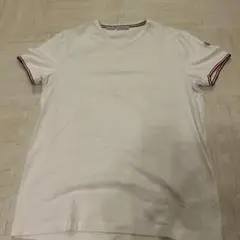 MONCLER スリムフィット Vネック Tシャツ ホワイト