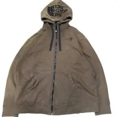 North Face リアビュー フルジップ フーディー フェードブラウン