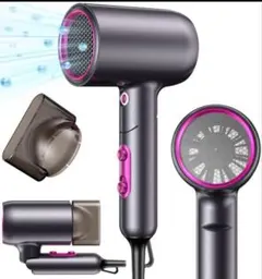 ヘアドライヤー 大風量速乾 200000RPM 高濃度マイナスイオン 57℃恒温