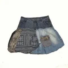 Y2K grunge 00s archive 異素材切り替え 個性的 再構築