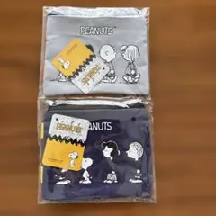 新品未開封　PEANUTS スヌーピー ポーチ ネイビー、グレーの2種類