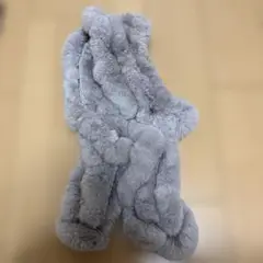 グレー ファー マフラー（うさぎ）