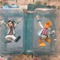 クリスマスオーナメントくじ マックス&ドナルドダック フィギュア 2体セット