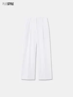 PLST ワイドパンツ（リネンブレンド）