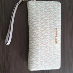 Michael Kors 長財布 ベージュ 水色
