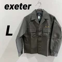 クラレ exeter ワークジャケット 作業着 ワークシャツ 長袖 グレー Lのサムネイル