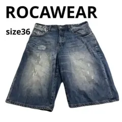 y2k 00s Rocawear デニム ハーフパンツ ダメージ加工 平成のサムネイル