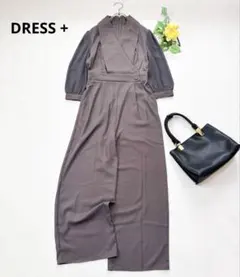 DRESS PLUS ジャンプスーツ オールインワン　パンツドレス　結婚式　S
