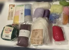 メリノウール 羊毛フェルト 各色セット