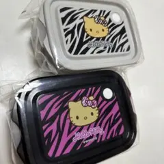 HelloKitty ゼブラ柄 食品保存容器 2SET日焼け　アベイルしまむらのサムネイル