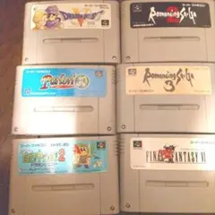 スーパーファミコン ゲームソフトセット　6本セット　ジャンク　ドラクエなど