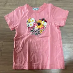 hakka kids 120cm フラワーＴシャツ　美品のサムネイル