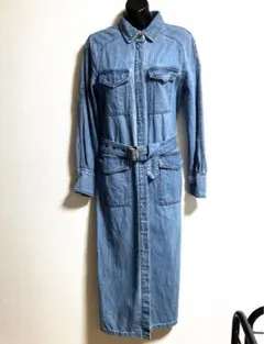 デニム　シャツ　ワンピース　H&M