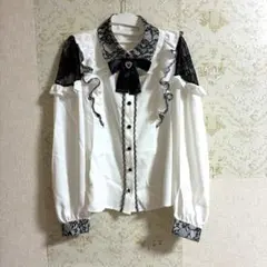 アンクルージュ♡レースフリルブラウス
