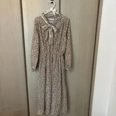 OLIVE des OLIVE 花柄リボンワンピース