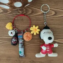 超希少！　スヌーピー　レザーキーチェーン♥　レトロ　未開封 SNOOPY スヌーピー キーホルダー ヴィンテージ : keyshop99