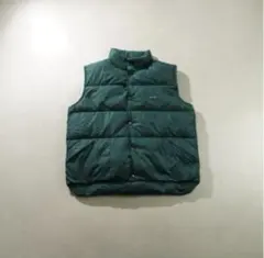 希少 70~80s L.L Bean ダウンベスト グリーン/IW193